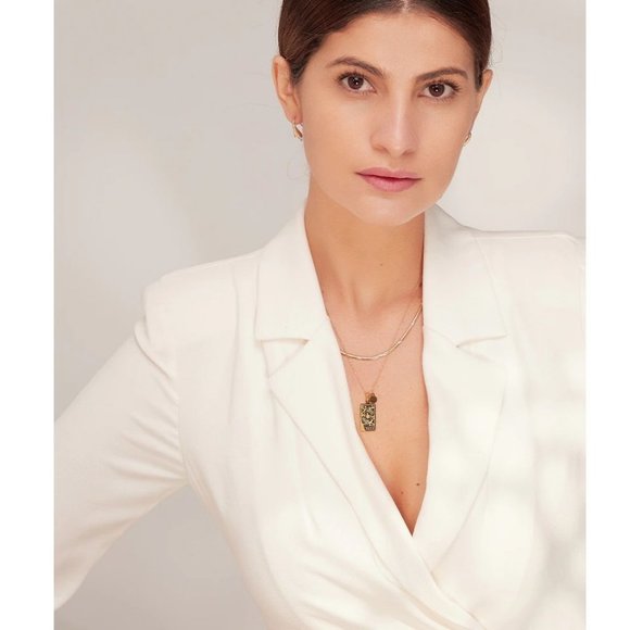 NEW 18K Gold Plated Cancer Sign Zodiac Tarot Card Square Pendant Necklace - Picture 6 of 14